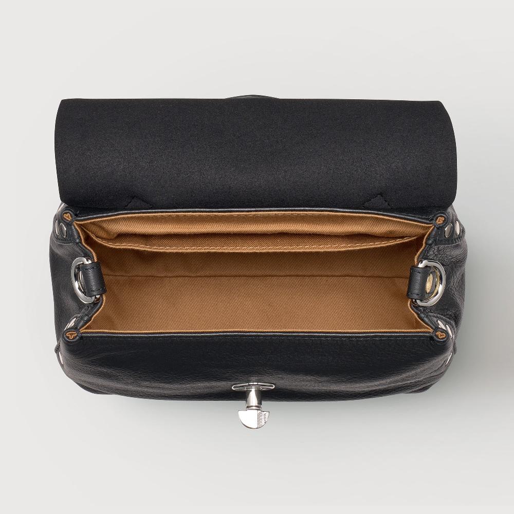 Zanellato BORSA POSTINA® BABY IN PELLE LISCIA BLACK NERO | Zanellato Negozi Online