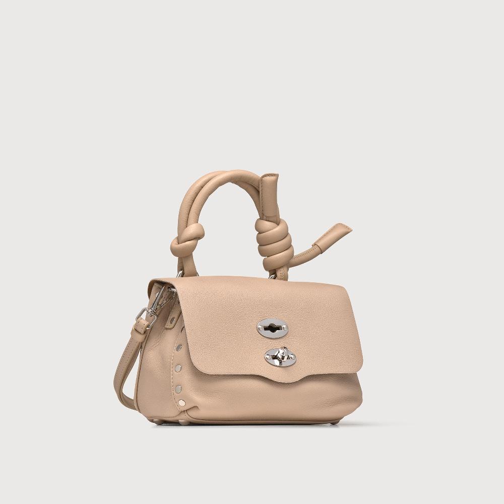 Zanellato BORSA POSTINA® BABY IN PELLE LISCIA BEIGE BLOOM | Zanellato Consegna Veloce