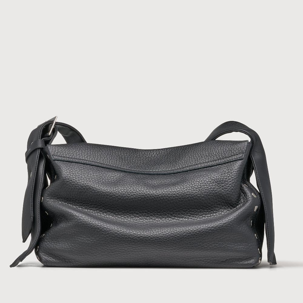 Zanellato BORSA POSTINA® MEDIUM IN PELLE MARTELLATA BLACK NERO | Zanellato Promozione Limitata