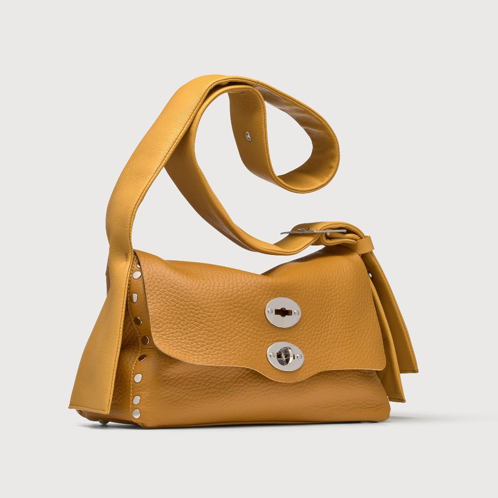 Zanellato BORSA POSTINA® SMALL IN PELLE MARTELLATA YELLOW GIALLONE | Zanellato Fino Al -60%