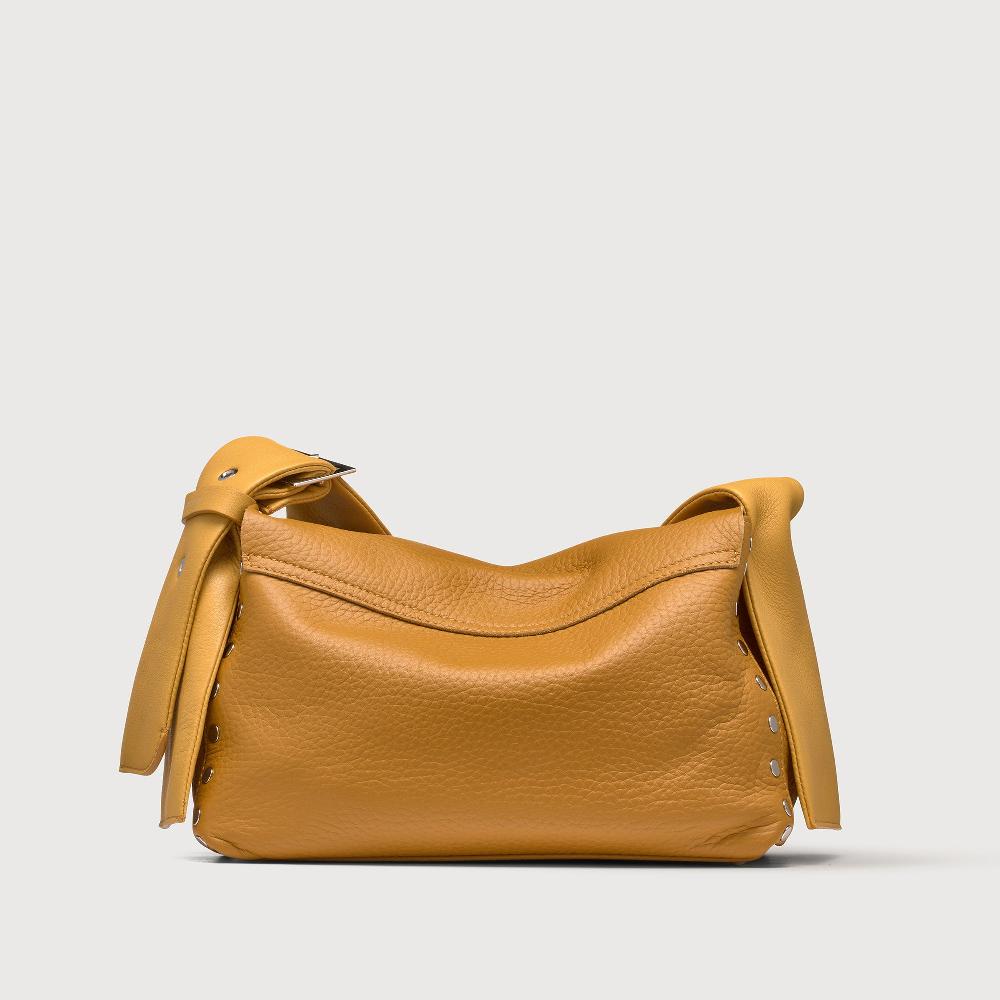 Zanellato BORSA POSTINA® SMALL IN PELLE MARTELLATA YELLOW GIALLONE | Zanellato Fino Al -60%