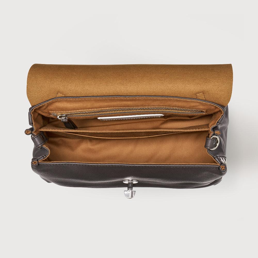 Zanellato BORSA POSTINA® SMALL IN PELLE LISCIA BROWN CORRETTO | Zanellato Affare Del Giorno