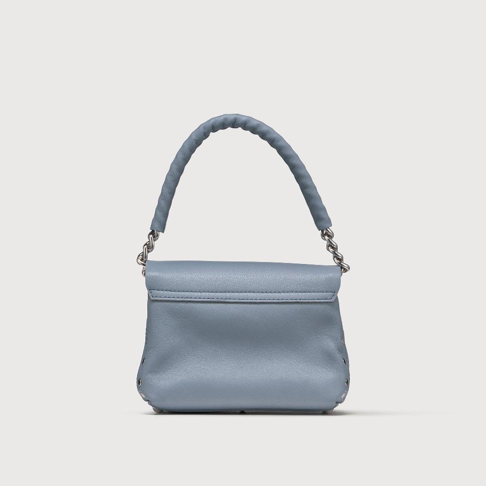 Zanellato BORSA POSTINA® BABY IN PELLE LISCIA BLUE GRAN LAGUNA | Zanellato Prezzo Ridotto
