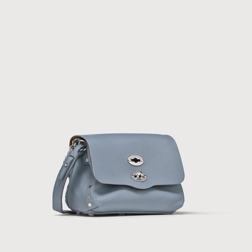 Zanellato BORSA POSTINA® BABY IN PELLE LISCIA BLUE GRAN LAGUNA | Zanellato Prezzo Ridotto