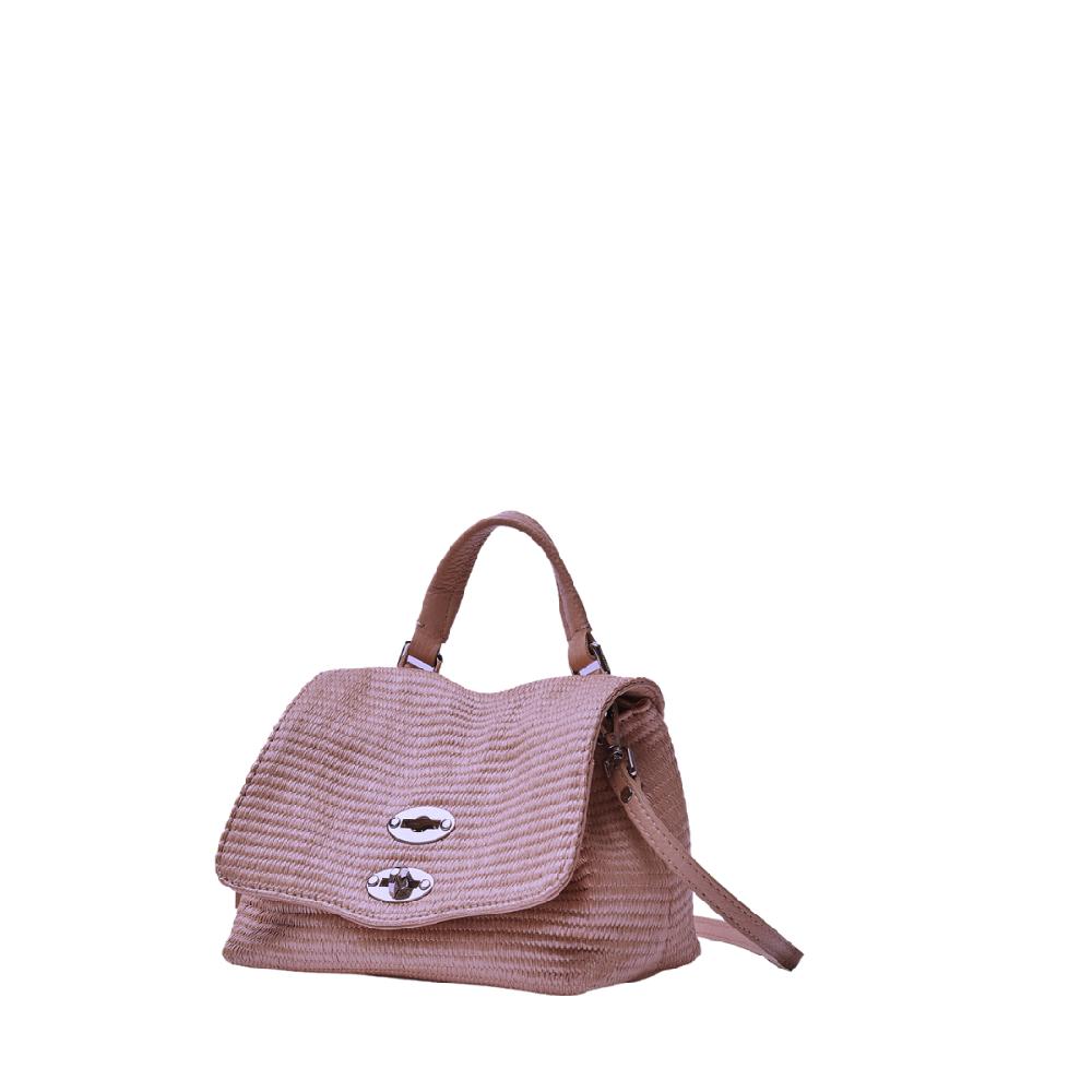 Zanellato BORSA POSTINA® BABY IN TESSUTO PAGLIA VIOLET MODENA | Zanellato Novità