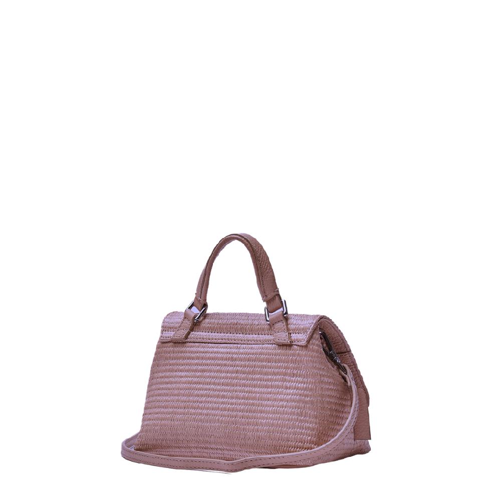 Zanellato BORSA POSTINA® BABY IN TESSUTO PAGLIA VIOLET MODENA | Zanellato Novità