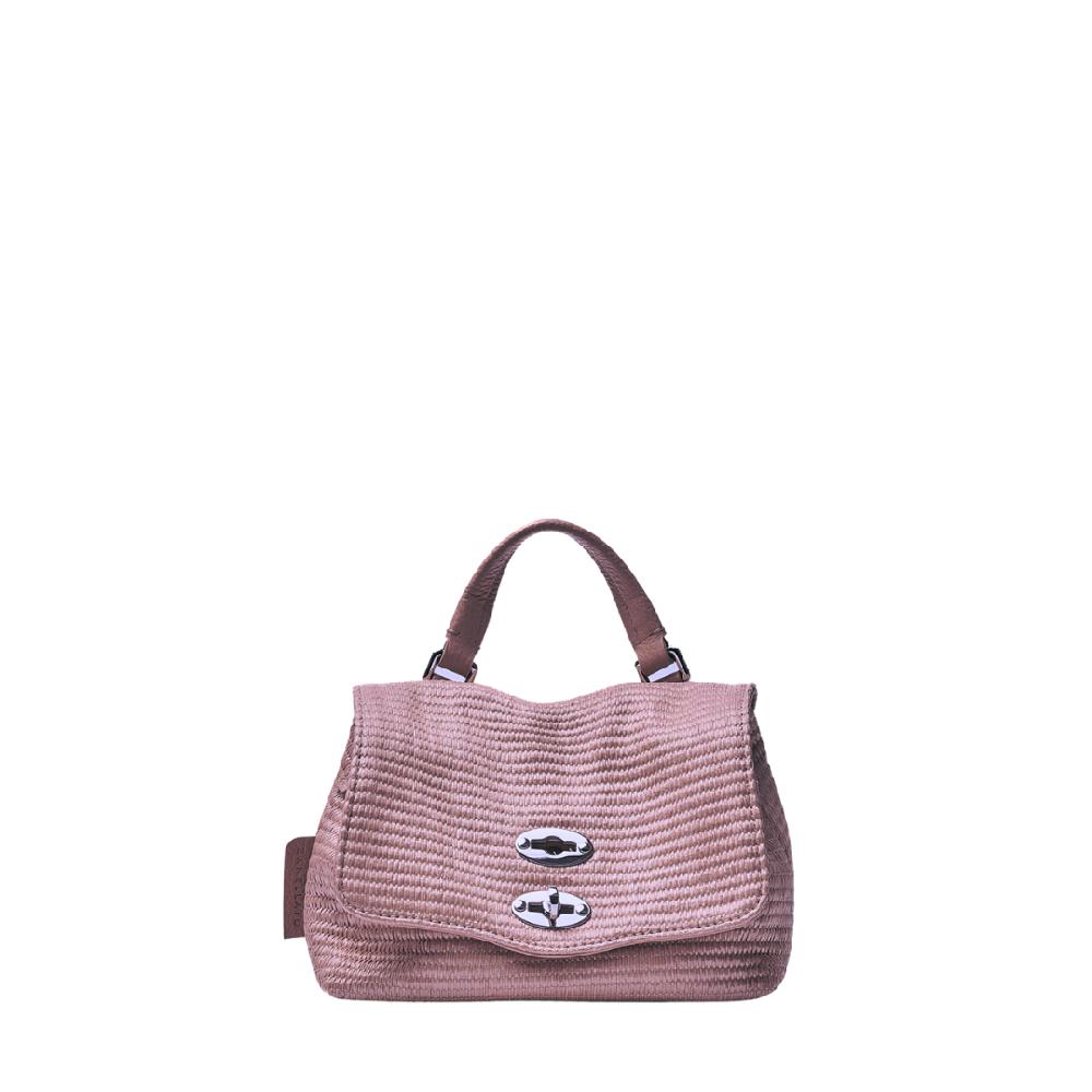 Zanellato BORSA POSTINA® BABY IN TESSUTO PAGLIA VIOLET MODENA | Zanellato Novità