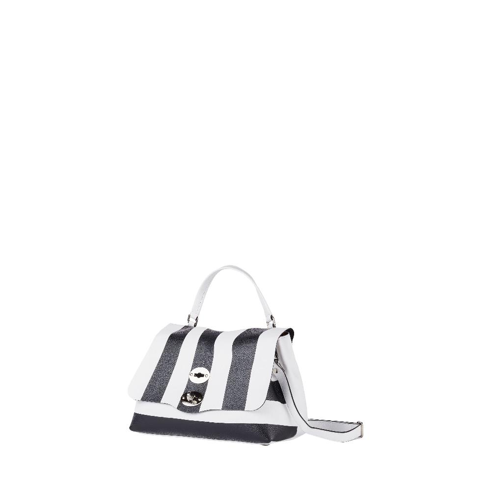 Zanellato BORSA POSTINA® SMALL IN PELLE MARTELLATA WHITE FORTE DEI MARMI | Zanellato Presa