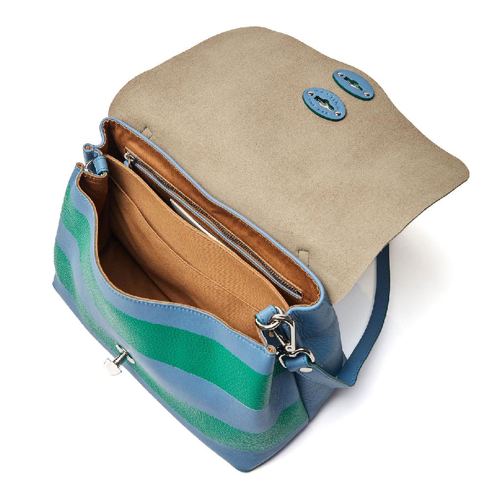 Zanellato BORSA POSTINA® SMALL IN PELLE MARTELLATA GREEN SMERALDO | Zanellato Offerta