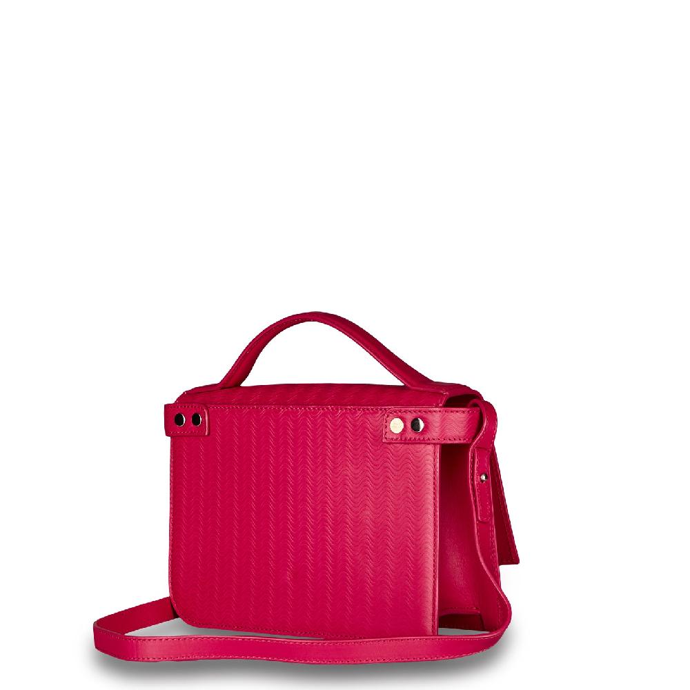 Zanellato BORSA ELLA UNICA IN PELLE STAMPATA ROSE FUCSIA | Zanellato Online