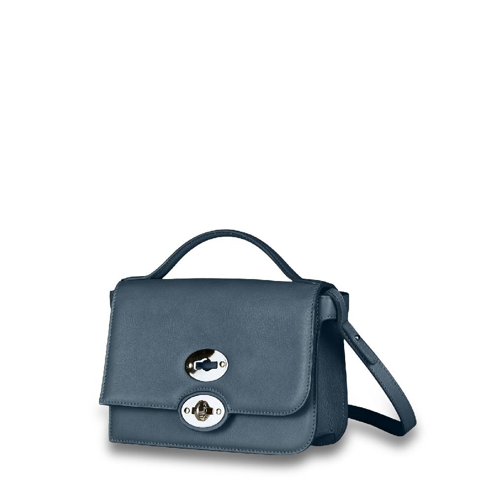 Zanellato BORSA ELLA UNICA IN PELLE LISCIA BLUE ATMOSFERA | Zanellato Outlet