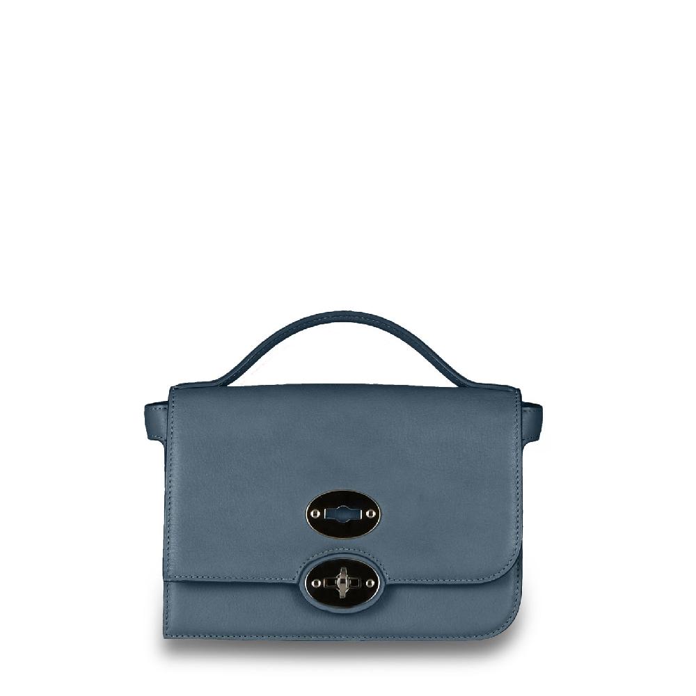 Zanellato BORSA ELLA UNICA IN PELLE LISCIA BLUE ATMOSFERA | Zanellato Outlet