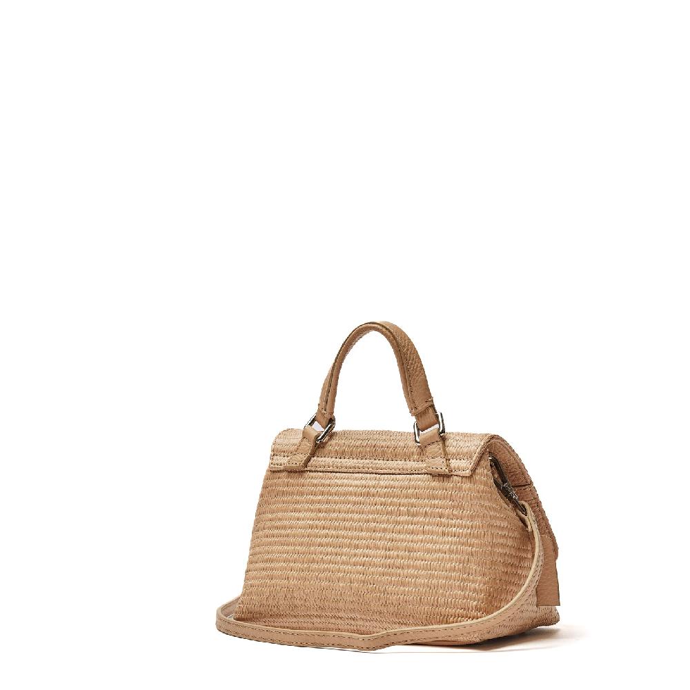 Zanellato BORSA POSTINA® BABY IN TESSUTO PAGLIA BEIGE AGAR AGAR | Zanellato I Più Venduti
