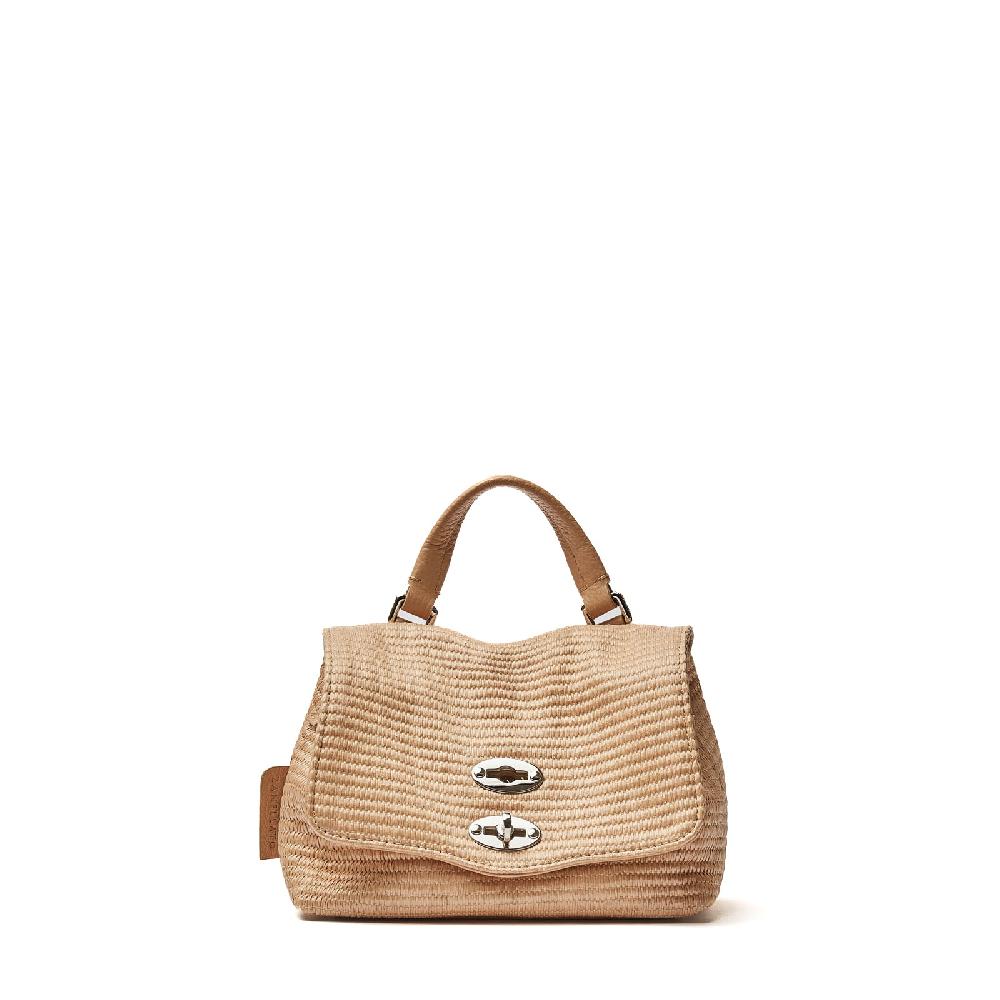 Zanellato BORSA POSTINA® BABY IN TESSUTO PAGLIA BEIGE AGAR AGAR | Zanellato I Più Venduti