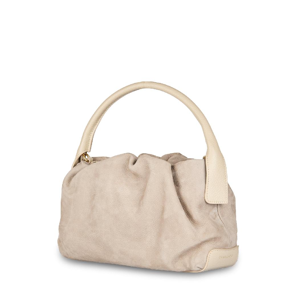 Zanellato BORSA TULIPA UNICA IN PELLE NABUK GREY VISONE | Zanellato Vendite Flash