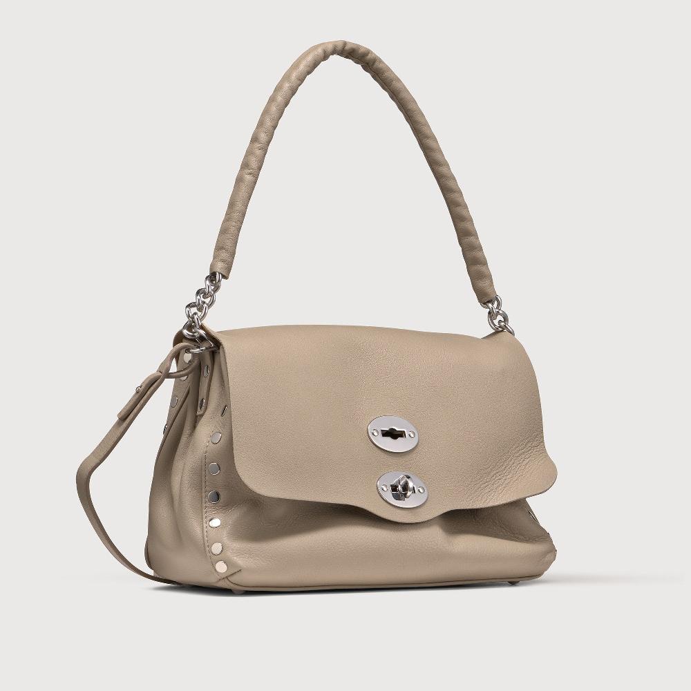 Zanellato BORSA POSTINA® SMALL IN PELLE LISCIA GREY SASSONE | Zanellato Negozio