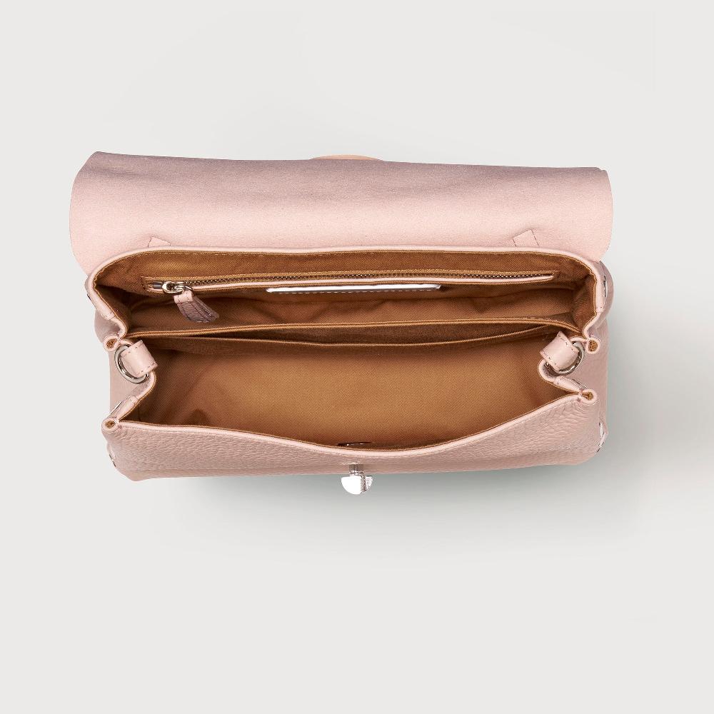Zanellato BORSA POSTINA® SMALL IN PELLE MARTELLATA PINK ROSATELLO | Zanellato 2025