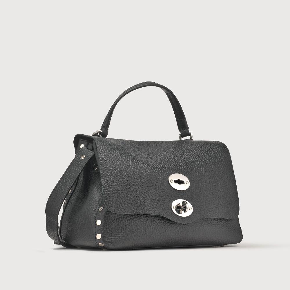 Zanellato BORSA POSTINA® SMALL IN PELLE MARTELLATA BLACK NERO | Zanellato 2025