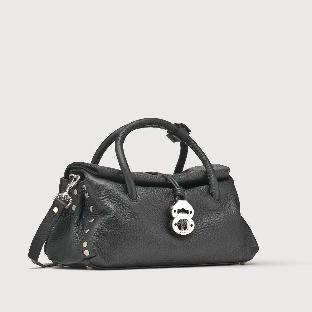 Zanellato BORSA DOTTA® SMALL IN PELLE MARTELLATA BLACK NERO | Zanellato Nuovo