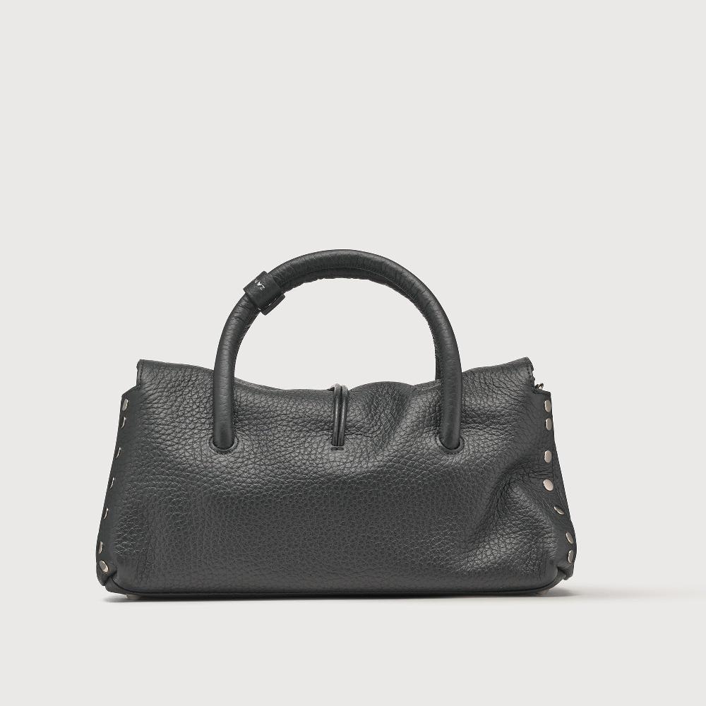 Zanellato BORSA DOTTA® SMALL IN PELLE MARTELLATA BLACK NERO | Zanellato Nuovo