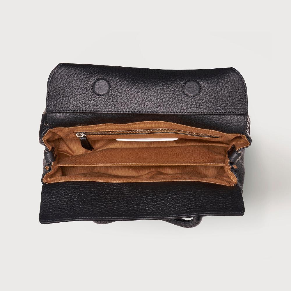 Zanellato BORSA DOTTA® SMALL IN PELLE MARTELLATA BLACK NERO | Zanellato Nuovo