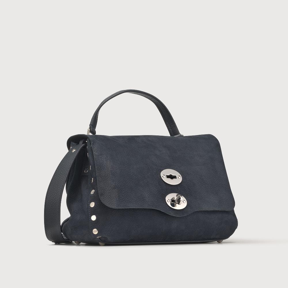 Zanellato BORSA POSTINA® SMALL IN PELLE NABUK BLUE NOTTE | Zanellato Vendita