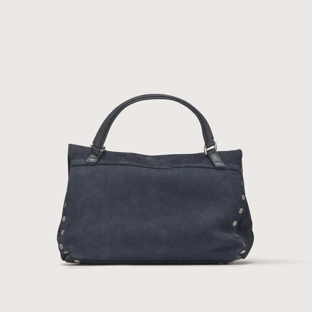 Zanellato BORSA POSTINA® SMALL IN PELLE NABUK BLUE NOTTE | Zanellato Vendita
