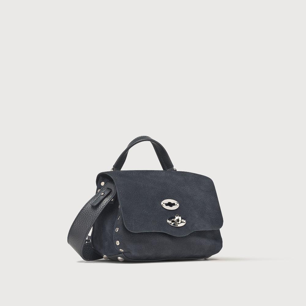 Zanellato BORSA POSTINA® BABY IN PELLE NABUK BLUE NOTTE | Zanellato Promozione