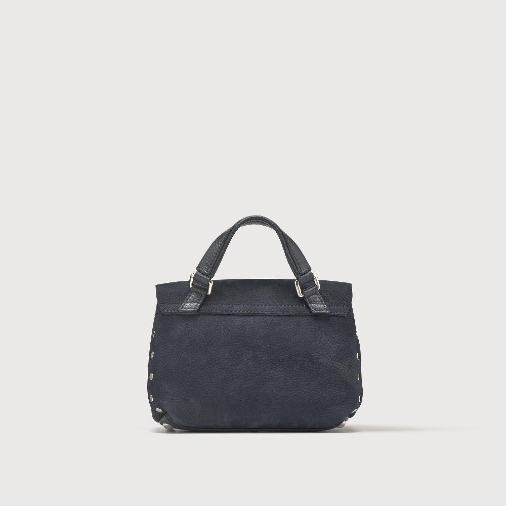 Zanellato BORSA POSTINA® BABY IN PELLE NABUK BLUE NOTTE | Zanellato Promozione