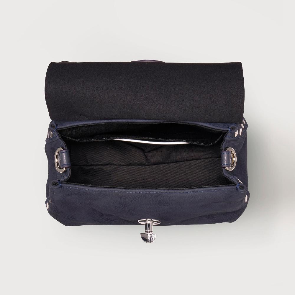 Zanellato BORSA POSTINA® BABY IN PELLE NABUK BLUE NOTTE | Zanellato Promozione