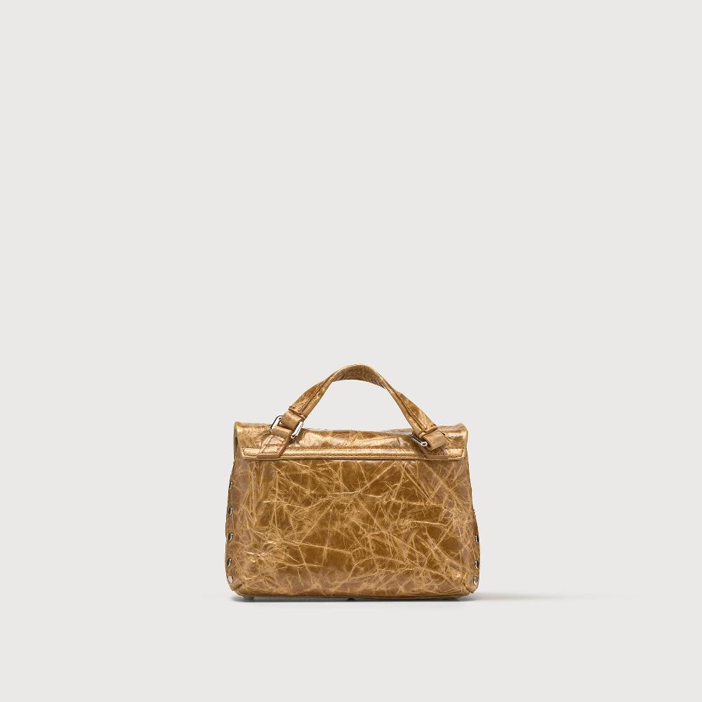 Zanellato BORSA POSTINA® BABY IN PELLE SPAZZOLATA BROWN CARPINESE | Zanellato Pezzi Unici