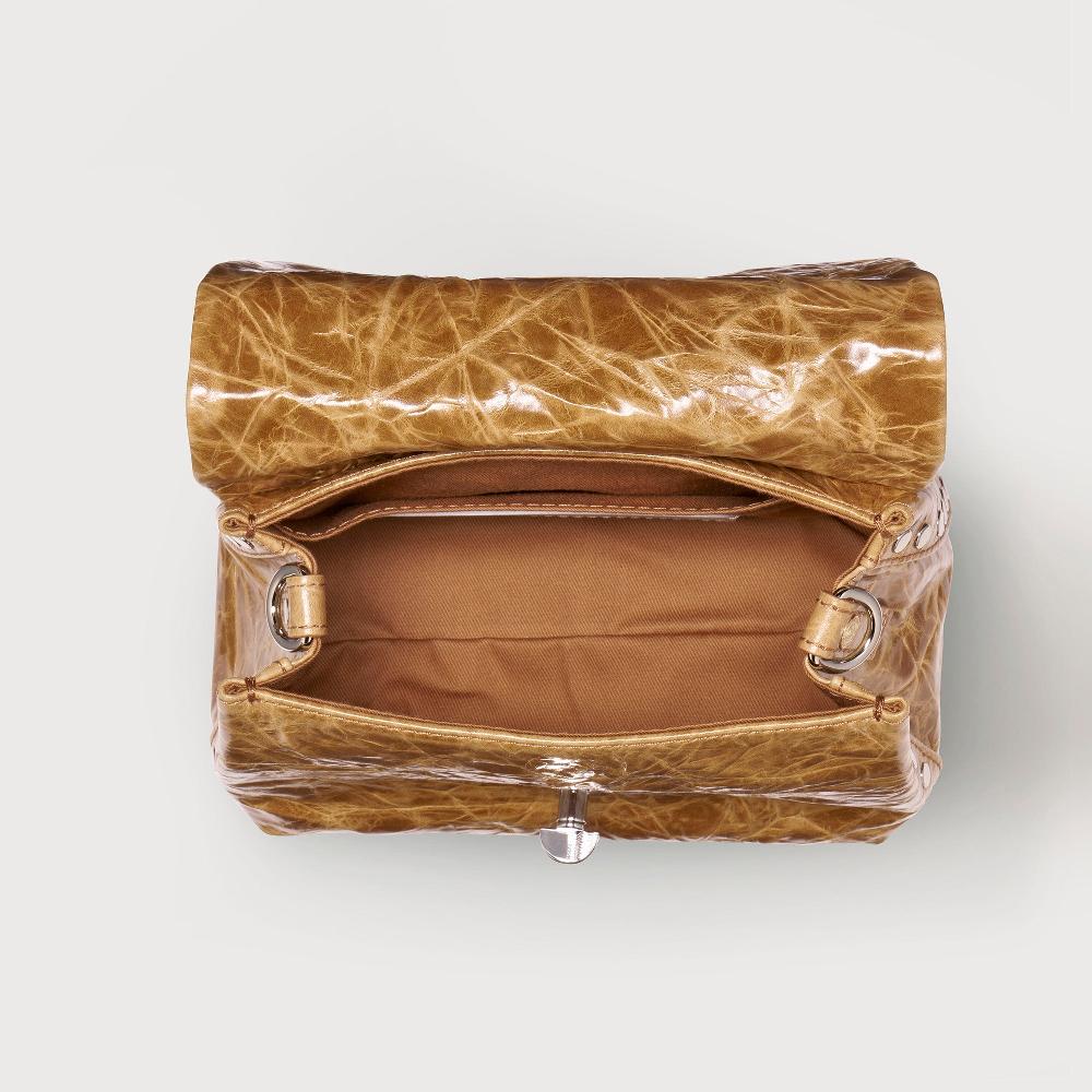 Zanellato BORSA POSTINA® BABY IN PELLE SPAZZOLATA BROWN CARPINESE | Zanellato Pezzi Unici