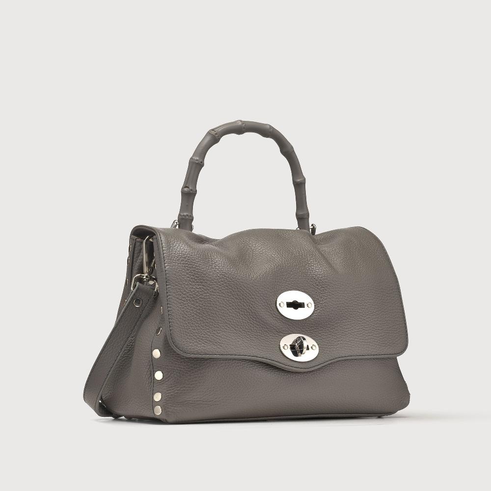 Zanellato BORSA POSTINA® SMALL IN PELLE MARTELLATA GREY MONTEBIANCO | Zanellato Acquista Ora