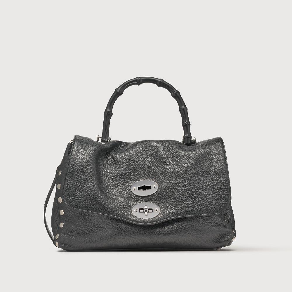 Zanellato BORSA POSTINA® SMALL IN PELLE MARTELLATA BLACK NERO | Zanellato Consegna Veloce