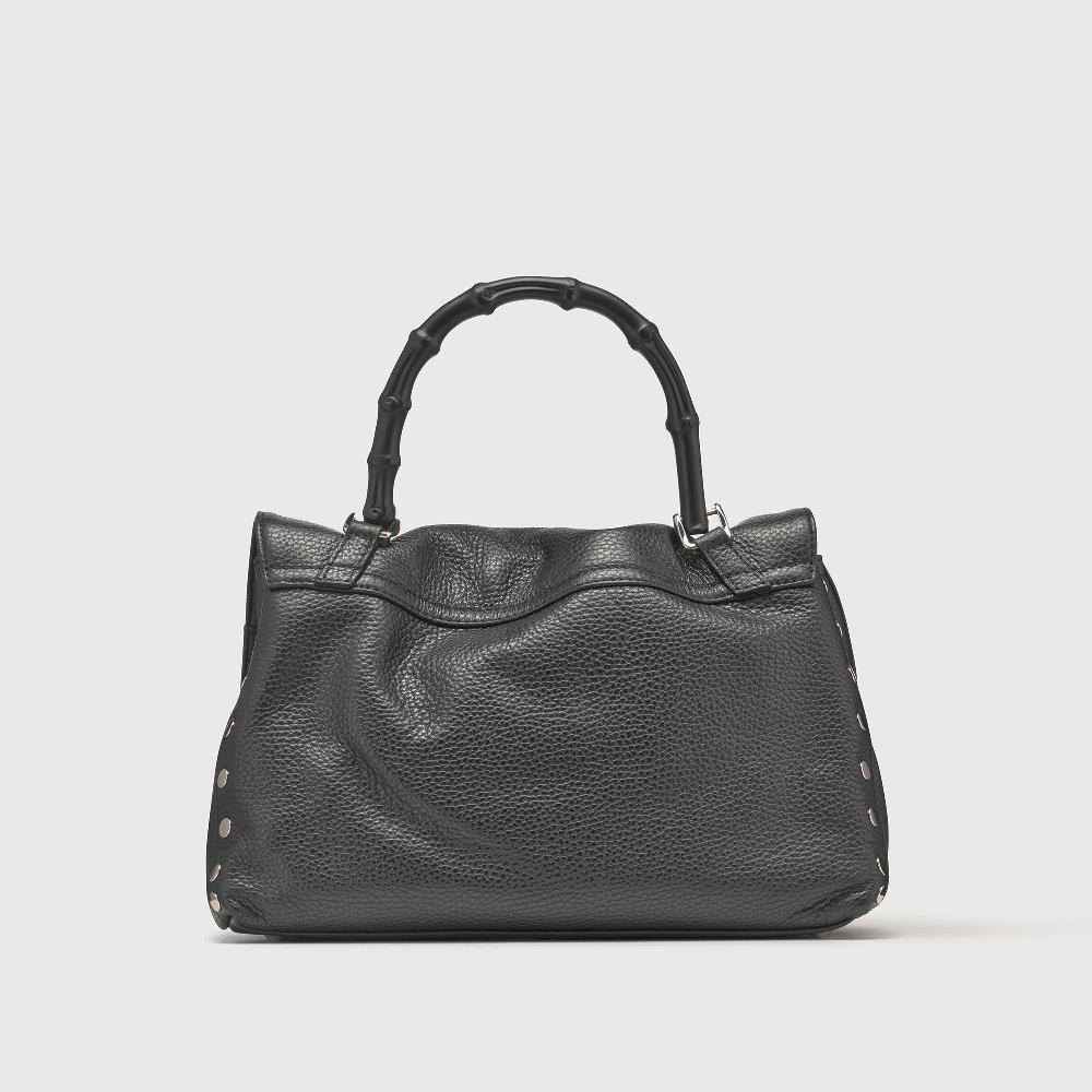 Zanellato BORSA POSTINA® SMALL IN PELLE MARTELLATA BLACK NERO | Zanellato Consegna Veloce