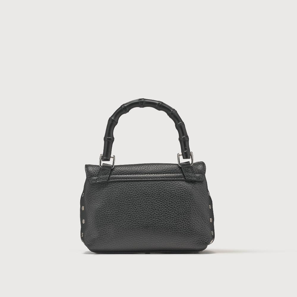 Zanellato BORSA POSTINA® BABY IN PELLE MARTELLATA BLACK NERO | Zanellato Promozione Limitata