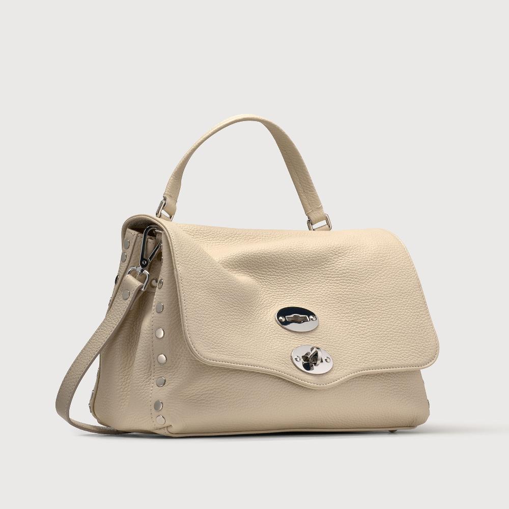 Zanellato BORSA POSTINA® SMALL IN PELLE MARTELLATA WHITE BIANCONE | Zanellato Fino Al -60%