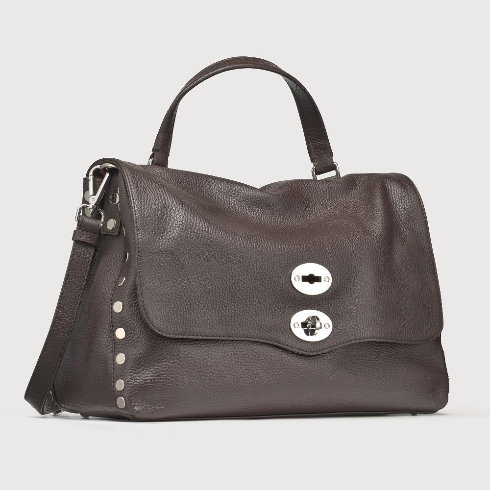 Zanellato BORSA POSTINA® MEDIUM IN PELLE MARTELLATA BROWN MOCACCINO | Zanellato Shopping Online