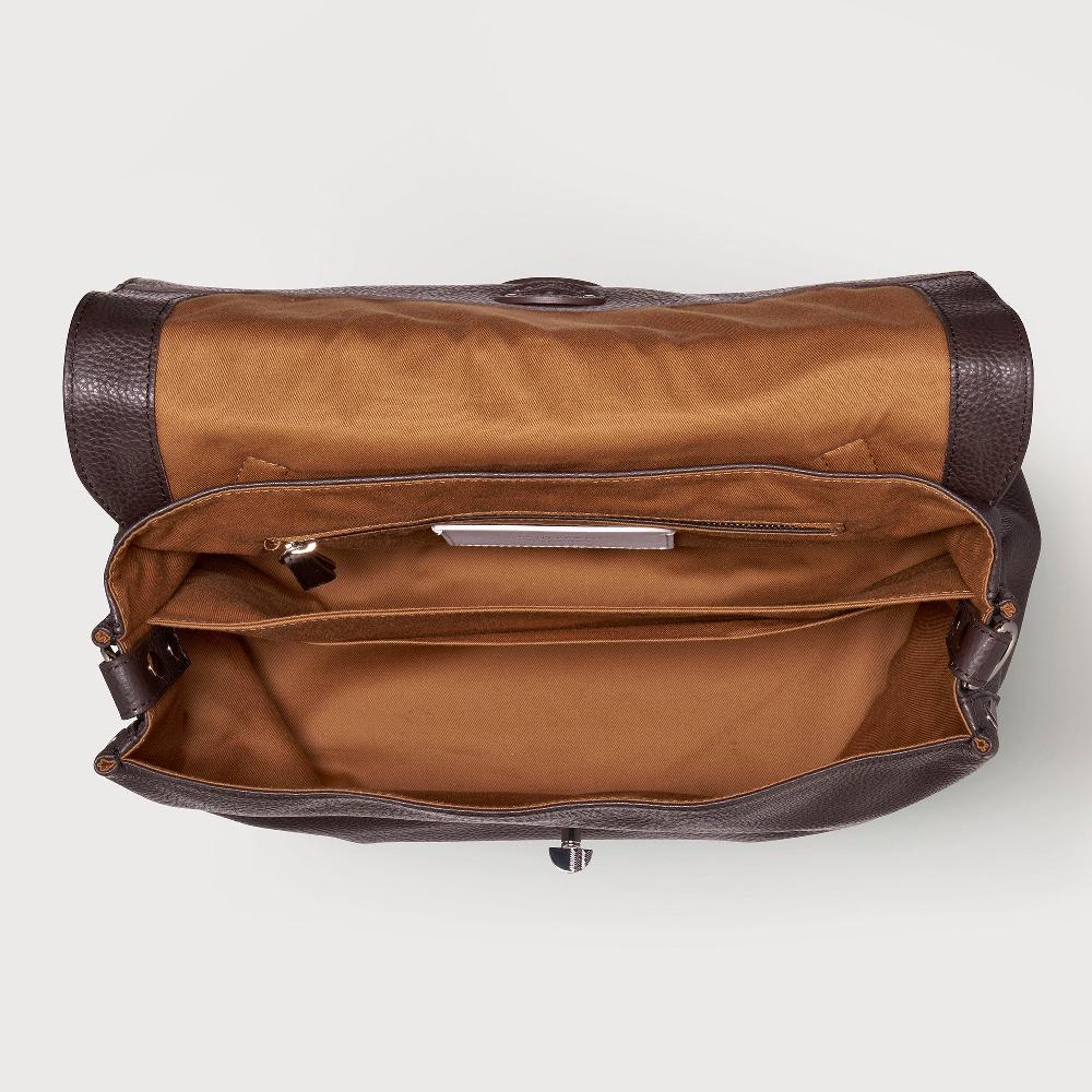 Zanellato BORSA POSTINA® MEDIUM IN PELLE MARTELLATA BROWN MOCACCINO | Zanellato Shopping Online