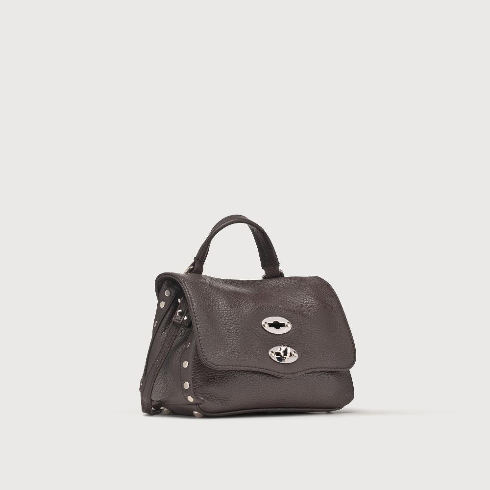 Zanellato BORSA POSTINA® BABY IN PELLE MARTELLATA BROWN MOCACCINO | Zanellato Prezzo Ridotto