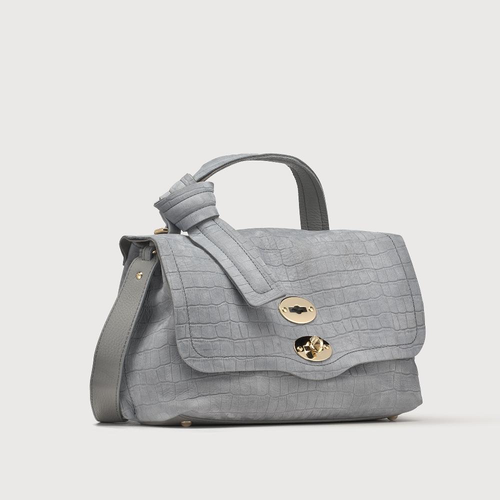 Zanellato BORSA POSTINA® SMALL IN PELLE NABUK GREY PIOGGIA | Zanellato Convenienza