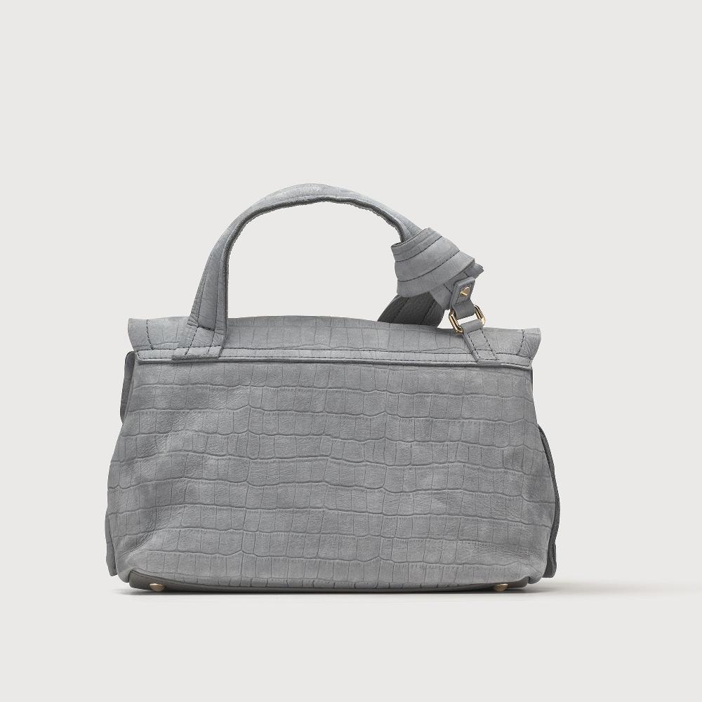Zanellato BORSA POSTINA® SMALL IN PELLE NABUK GREY PIOGGIA | Zanellato Convenienza