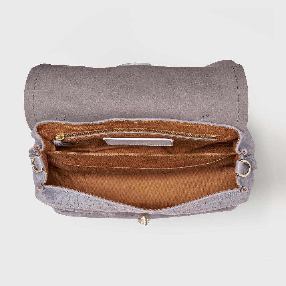 Zanellato BORSA POSTINA® SMALL IN PELLE NABUK GREY PIOGGIA | Zanellato Convenienza