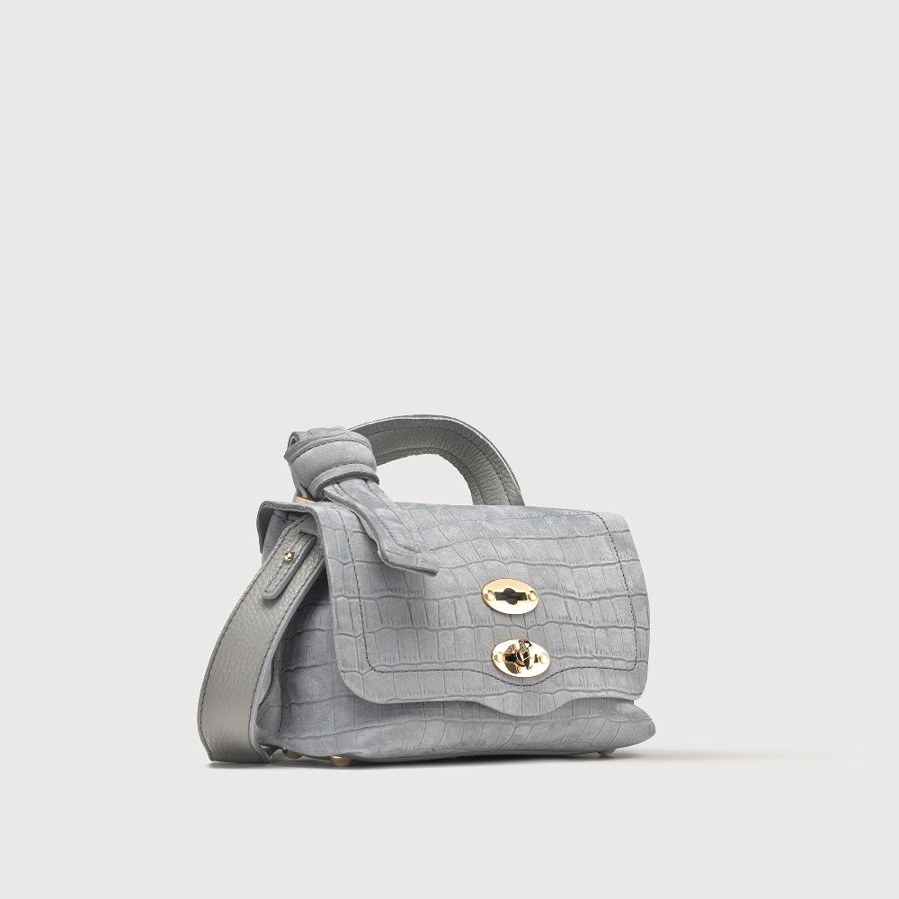 Zanellato BORSA POSTINA® BABY IN PELLE NABUK GREY PIOGGIA | Zanellato Novità