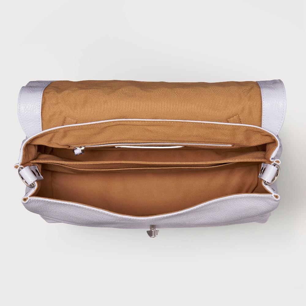 Zanellato BORSA POSTINA® MEDIUM IN PELLE MARTELLATA GREY CLOUD | Zanellato Outlet