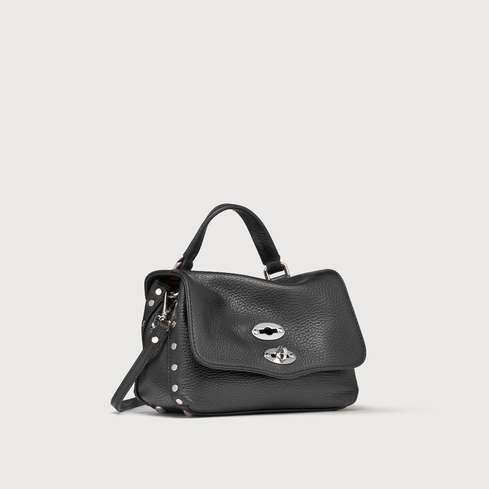 Zanellato BORSA POSTINA® BABY IN PELLE MARTELLATA BLACK NERO | Zanellato In Vendita