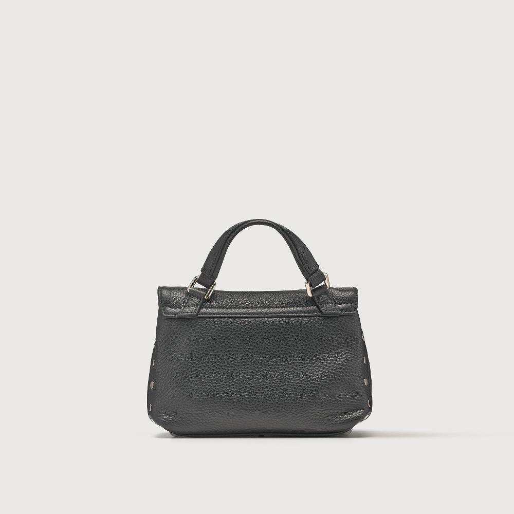Zanellato BORSA POSTINA® BABY IN PELLE MARTELLATA BLACK NERO | Zanellato In Vendita