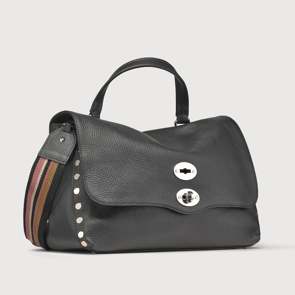 Zanellato BORSA POSTINA® MEDIUM IN PELLE MARTELLATA BLACK NERO | Zanellato Saldi