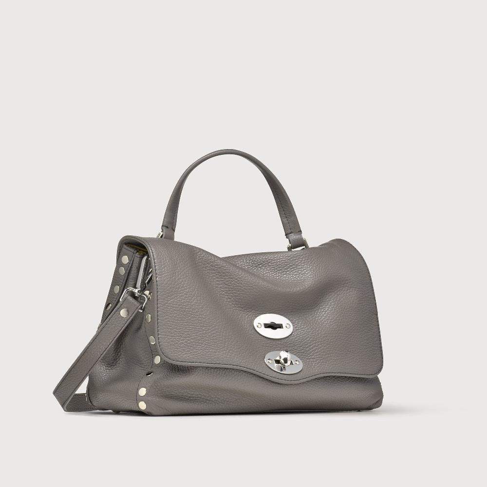 Zanellato BORSA POSTINA® SMALL IN PELLE MARTELLATA GREY MONTEBIANCO | Zanellato Vendita Economica