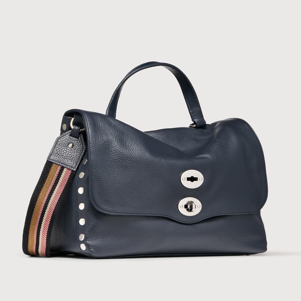Zanellato BORSA POSTINA® MEDIUM IN PELLE MARTELLATA DARK NAVY | Zanellato I Più Venduti